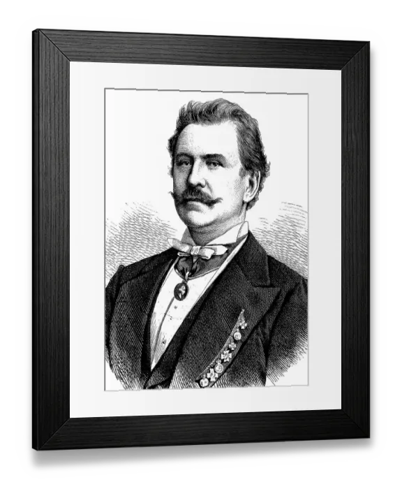 Framed Print : Karl Sontag, 1828 - 1900, royal court actor