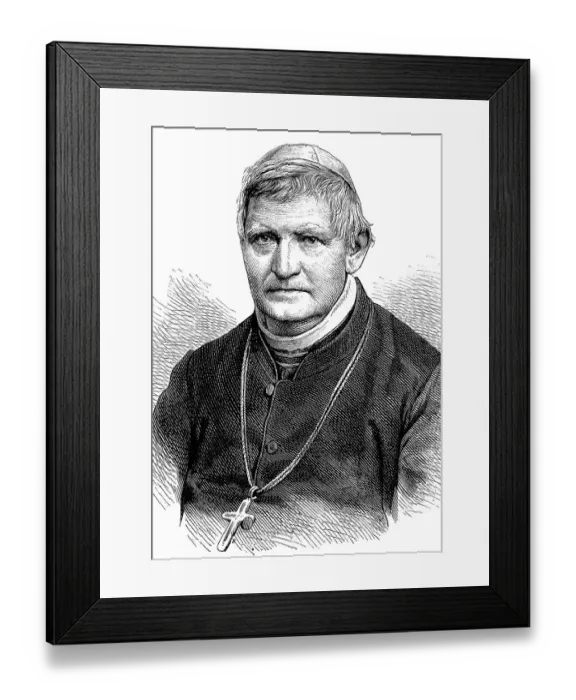 Framed Print : Johann Rudolf Kutschker, Prince-Archbishop of Vienna