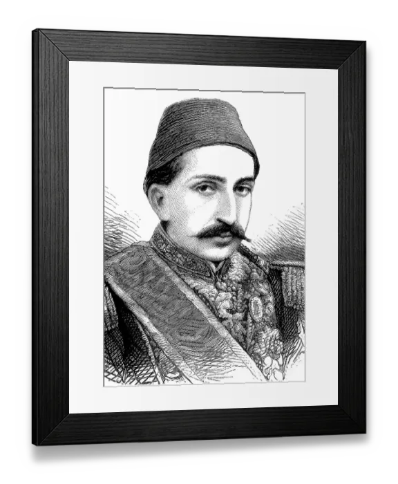 Framed Print : Abdul Hamid II, 1842 - 1918, Sultan of the Ottoman Empire