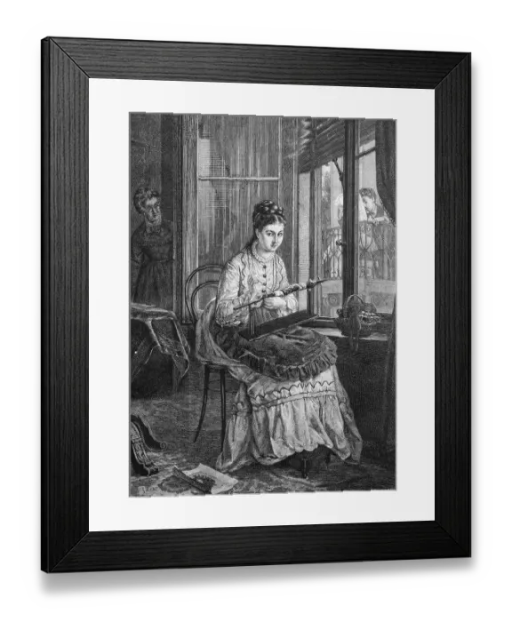 Framed Print : Look out! after the painting by E Framed Print : Look out! after the painting by E
