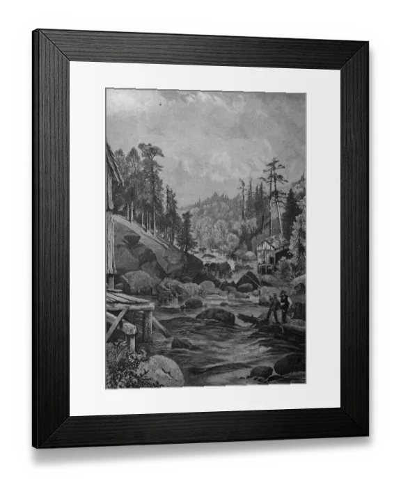 Framed Print : Landscape on the Missouri River