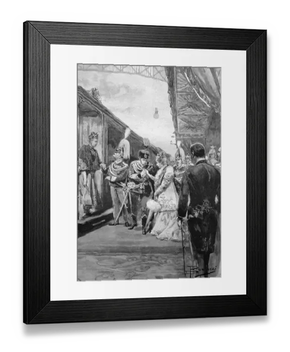 Framed Print : Visit of the German Emperor and Empress of Rome Framed Print : Visit of the German Emperor and Empress of Rome