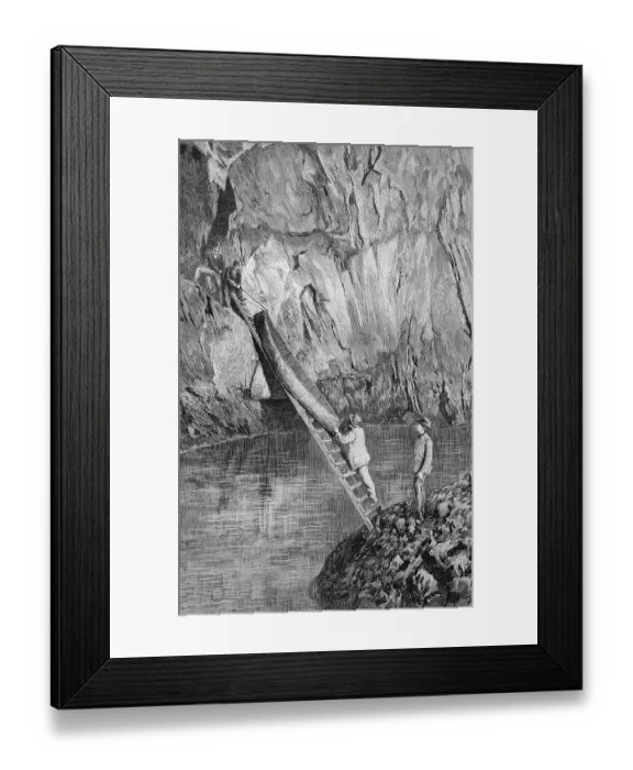 Framed Print : Speleology in the South of France