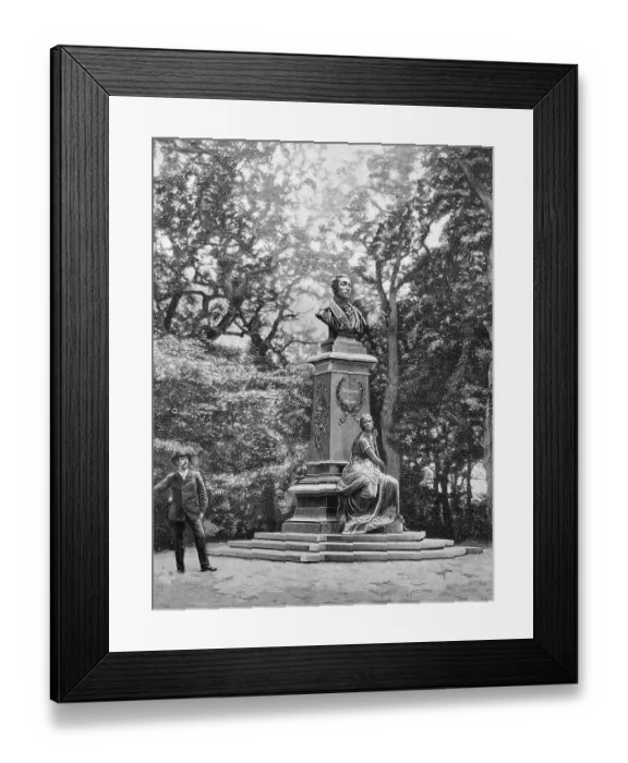 Framed Print : Memorial of Carl Maria von Weber in Eutin Framed Print : Memorial of Carl Maria von Weber in Eutin