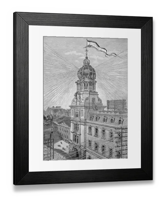 Framed Print : The telephone tower in Frankfurt am Main