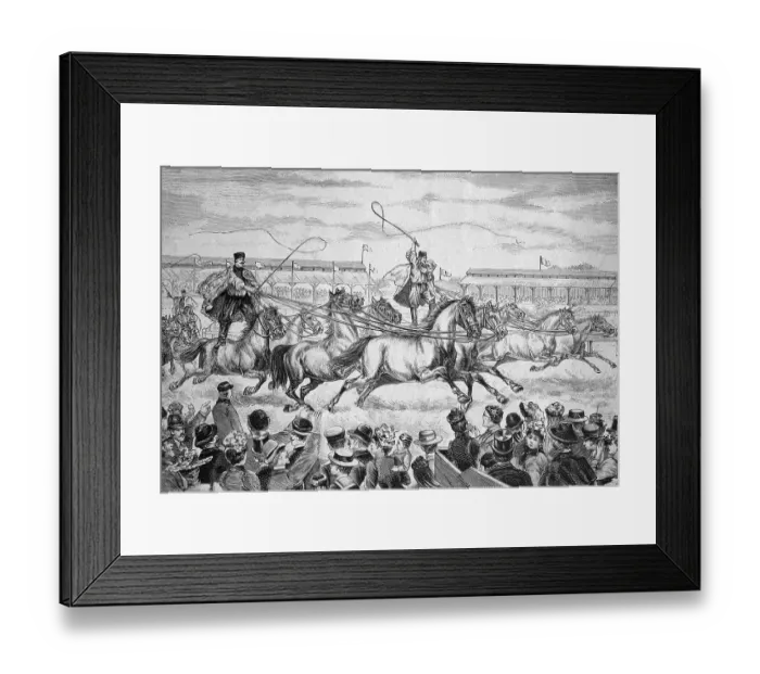 Framed Print : Race of Ezikos in the Hippodrome in Berlin Framed Print : Race of Ezikos in the Hippodrome in Berlin