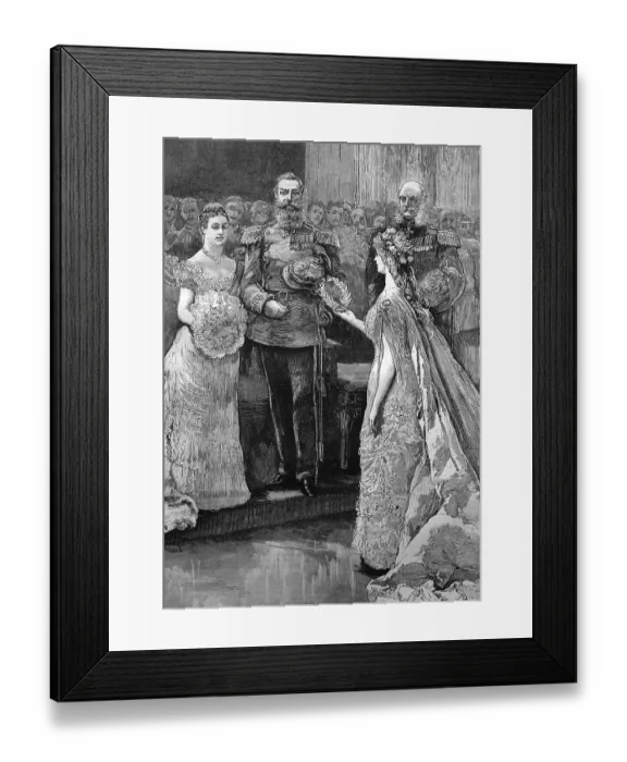 Framed Print : The Silver Wedding of the Imperial Prince and Princess of Germany Framed Print : The Silver Wedding of the Imperial Prince and Princess of Germany