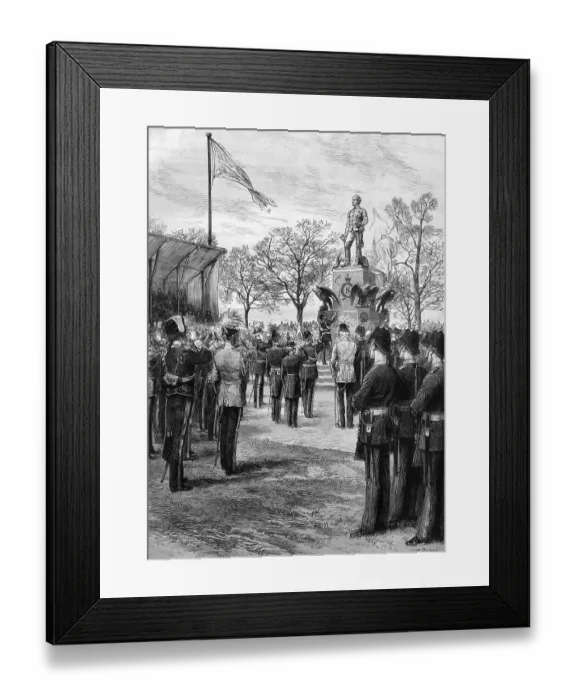 Framed Print : The Prince of Wales unveiling Count Gleichen's statue of the Prince Imperial in the grounds of the Royal Military Framed Print : The Prince of Wales unveiling Count Gleichen's statue of the Prince Imperial in the grounds of the Royal Military