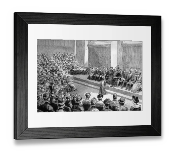 Framed Print : Princess Beatrice distributing the prizes to the successful students of the female school of art