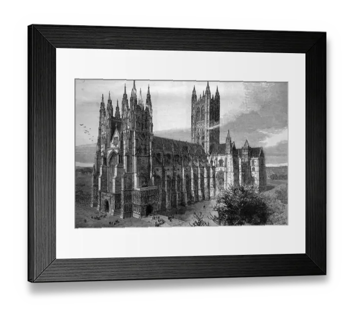 Framed Print : The cathedral of Canterbury, England