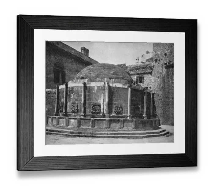 Framed Print : One of the first autotypes of La Fontaine de Job Framed Print : One of the first autotypes of La Fontaine de Job