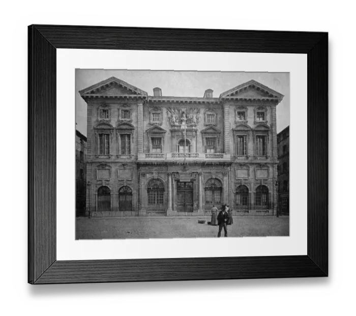 Framed Print : One of the first autotypes from the Town of Marseille