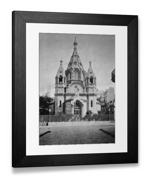 Framed Print : One of the first autotypes of the Eglise Russe