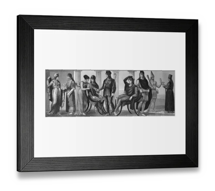 Framed Print : Fashion, costumes from ancient times