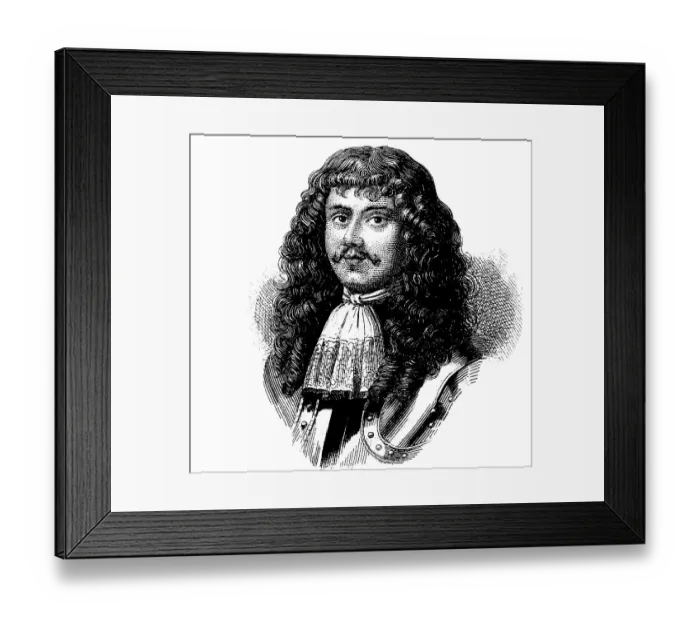 Framed Print : Fashion in the Middle Ages, scarf and wig