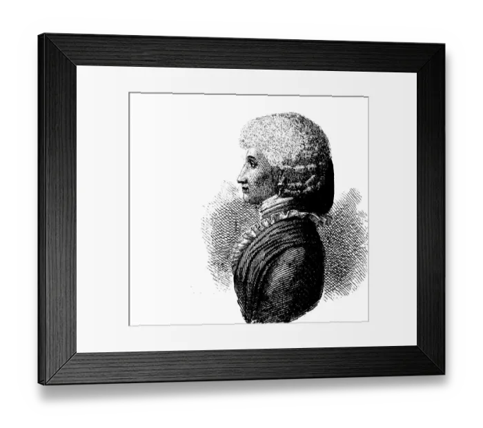 Framed Print : Hair fashion: women's hair style in 1800