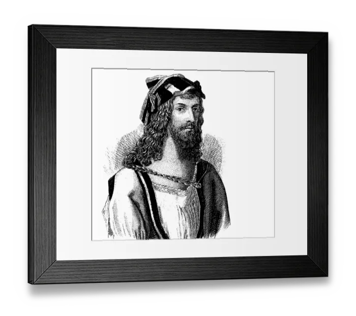 Framed Print : Fashion in the Middle Ages: hair style around 1500 Framed Print : Fashion in the Middle Ages: hair style around 1500