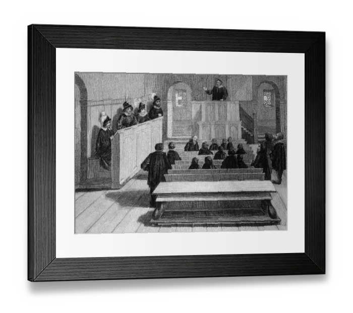 Framed Print : Tuebingen University, lecture hall