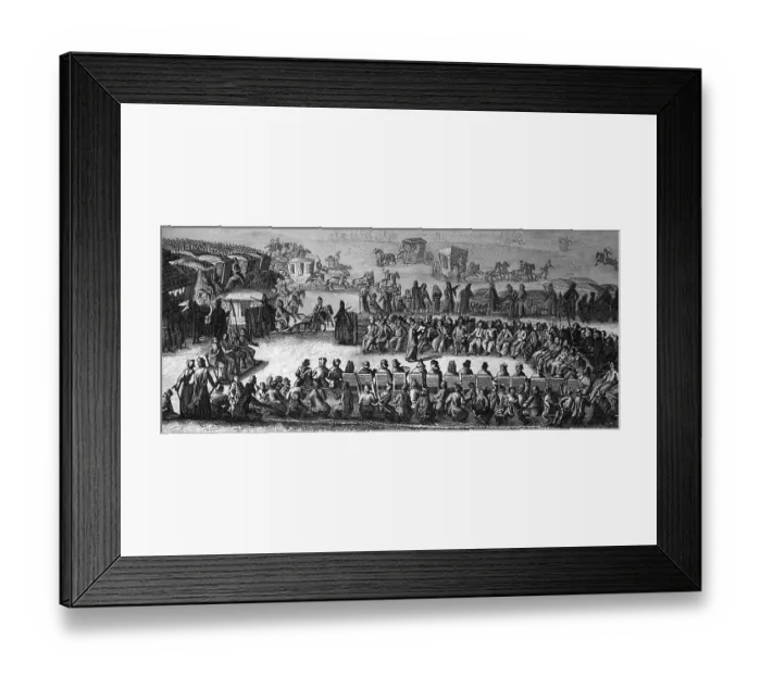 Framed Print : Polish national assembly, about 1700