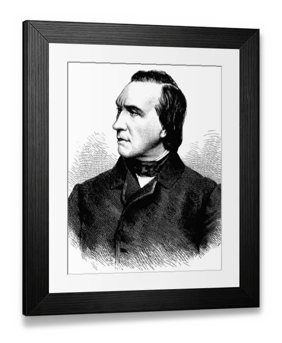 Framed Print : Robert Franz, 1815-1892, German composer and conductor Framed Print : Robert Franz, 1815-1892, German composer and conductor