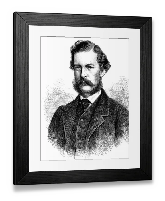Framed Print : Benjamin Vautier, 1829-1898, Swiss painter Framed Print : Benjamin Vautier, 1829-1898, Swiss painter