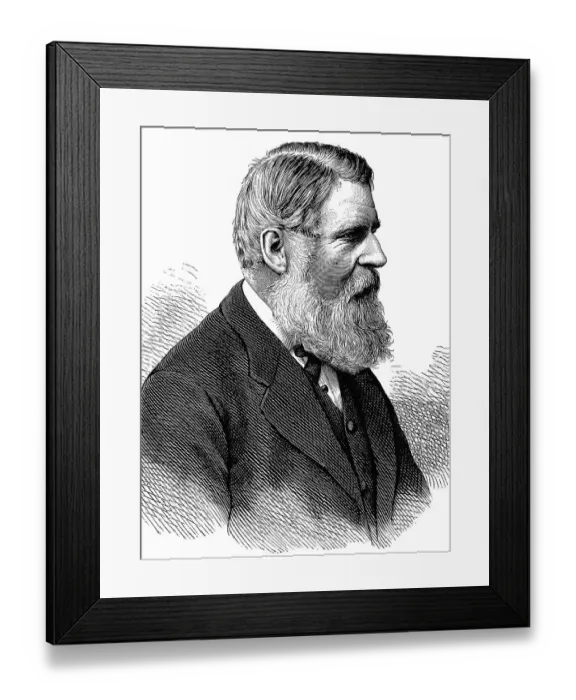 Framed Print : Sir Stafford Northcote, 1st Earl of Iddesleigh