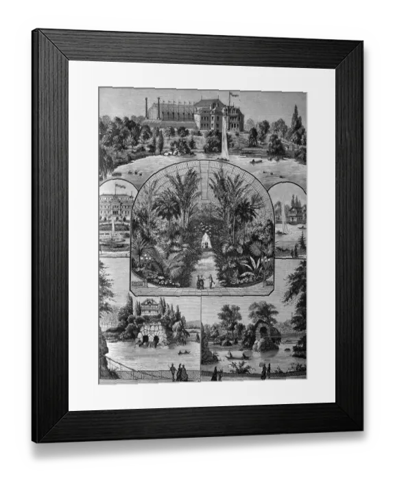 Framed Print : Palmengarten botanical garden in Frankfurt am Main Framed Print : Palmengarten botanical garden in Frankfurt am Main