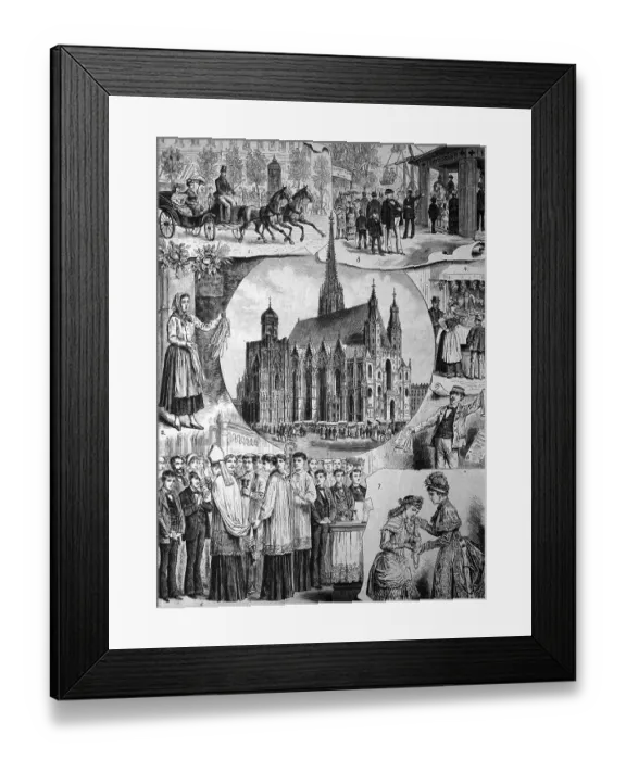 Framed Print : Whitsun week in Vienna, Austria