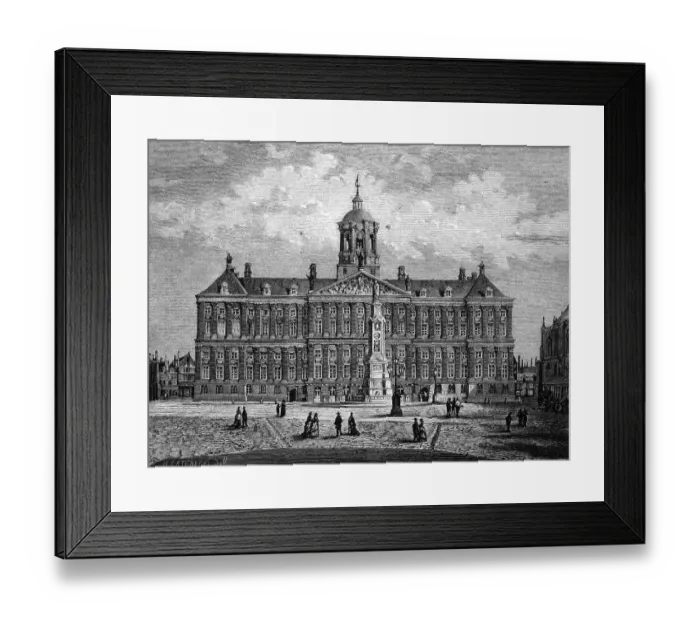 Framed Print : Royal Palace in Amsterdam, Netherlands Framed Print : Royal Palace in Amsterdam, Netherlands