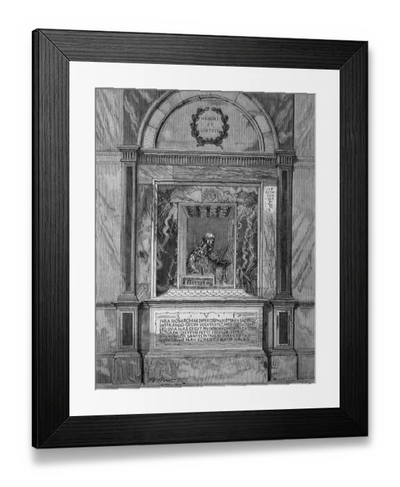 Framed Print : Tomb of Dante Allighieri in the grave chapel in Ravenna
