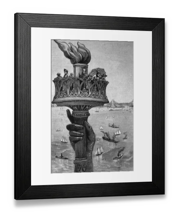 Framed Print : Torch of the Statue of Liberty in New York Framed Print : Torch of the Statue of Liberty in New York