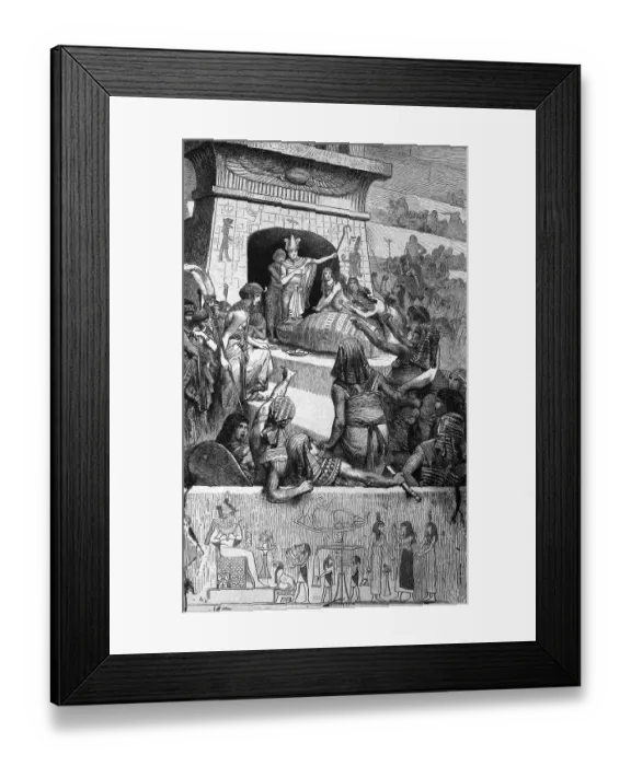 Framed Print : Ancient Egyptian court held for the late King Framed Print : Ancient Egyptian court held for the late King
