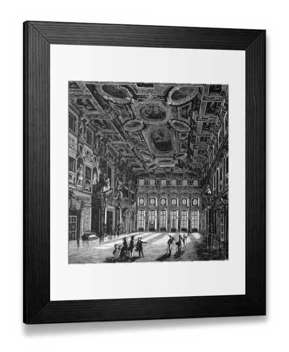 Framed Print : Golden hall in the town hall of Augsburg Framed Print : Golden hall in the town hall of Augsburg