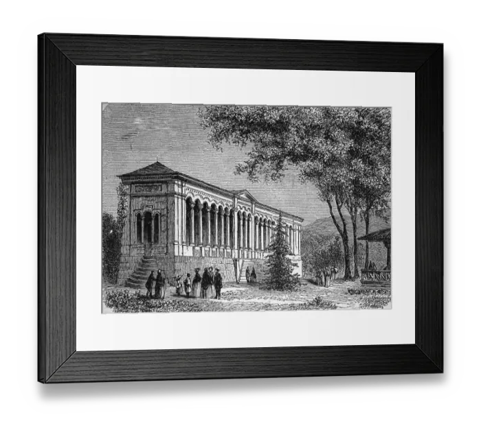 Framed Print : Pump room in Baden-Baden, Germany