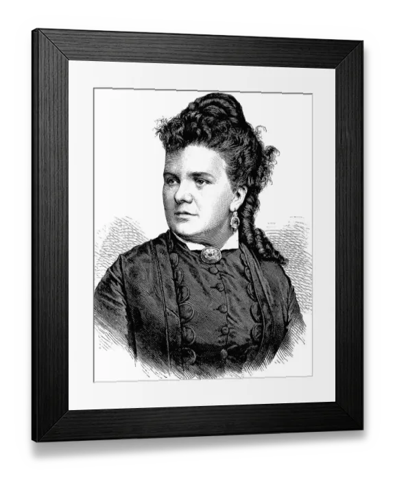 Framed Print : Therese Vogl, 1845-1921, soprano Framed Print : Therese Vogl, 1845-1921, soprano