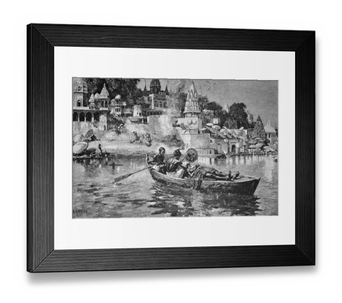 Framed Print : Death passage of a Brahmin, India Framed Print : Death passage of a Brahmin, India