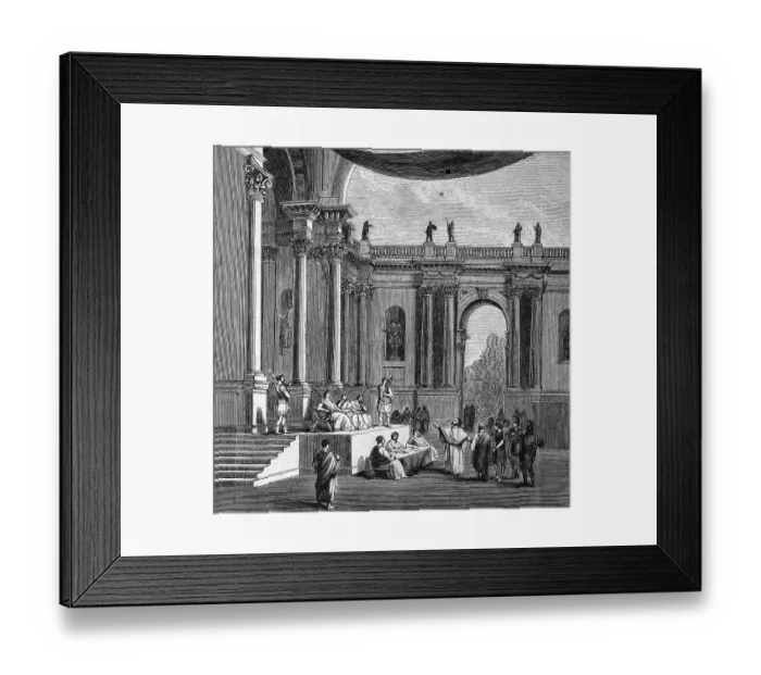 Framed Print : Hall of Justice in ancient Rome