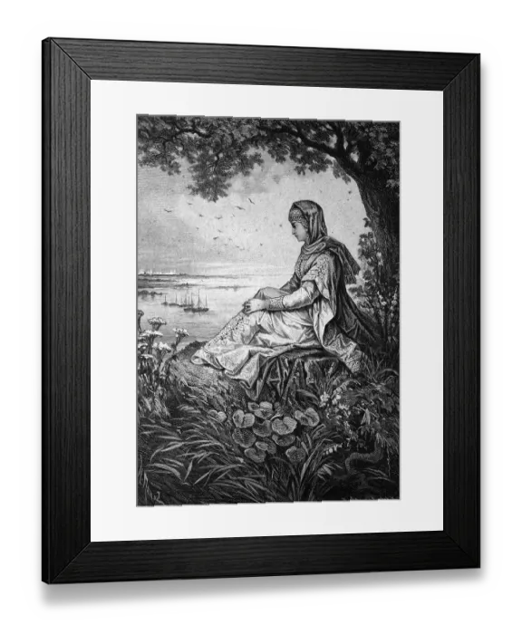 Framed Print : Russian Boyarina, 16th century