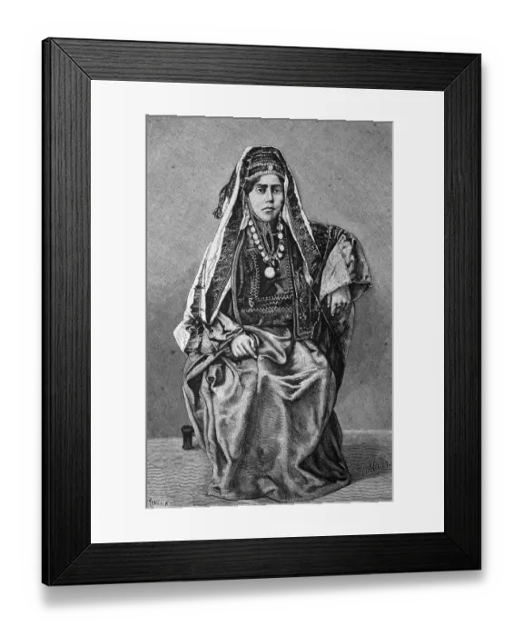 Framed Print : Woman from Bethlehem, historical illustration Framed Print : Woman from Bethlehem, historical illustration