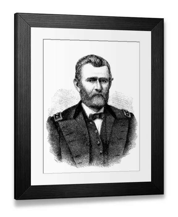Framed Print : Ulysses S. Grant, 1822 - 1885, 18th President of the United States of America Framed Print : Ulysses S. Grant, 1822 - 1885, 18th President of the United States of America