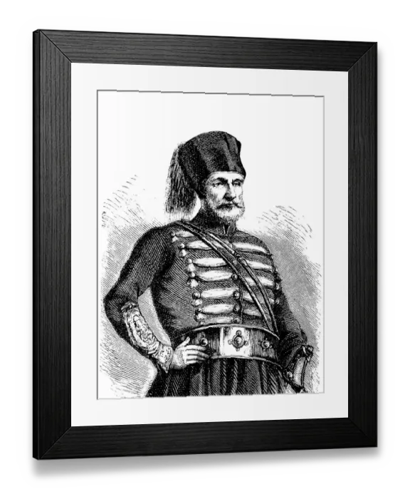 Framed Print : Ibrahim Pasha al Wali, 1789 - 1848 Framed Print : Ibrahim Pasha al Wali, 1789 - 1848