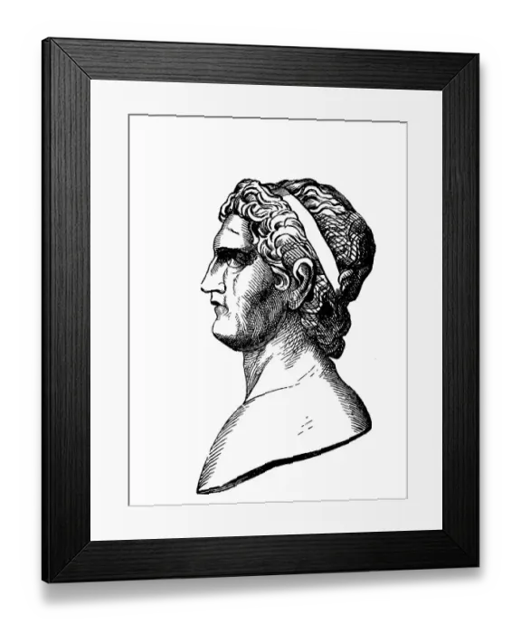 Framed Print : Ptolemaos I Lagis, Ptolemaois, 367 BC - 282 BC Framed Print : Ptolemaos I Lagis, Ptolemaois, 367 BC - 282 BC