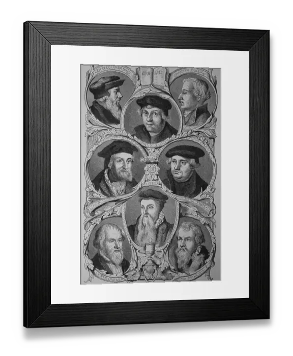 Framed Print : Sponsors of the Reformation by Luther: Johannes Oecolampadius
