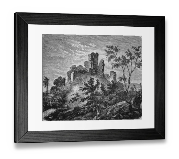 Framed Print : Ruins of the castle of Robert II