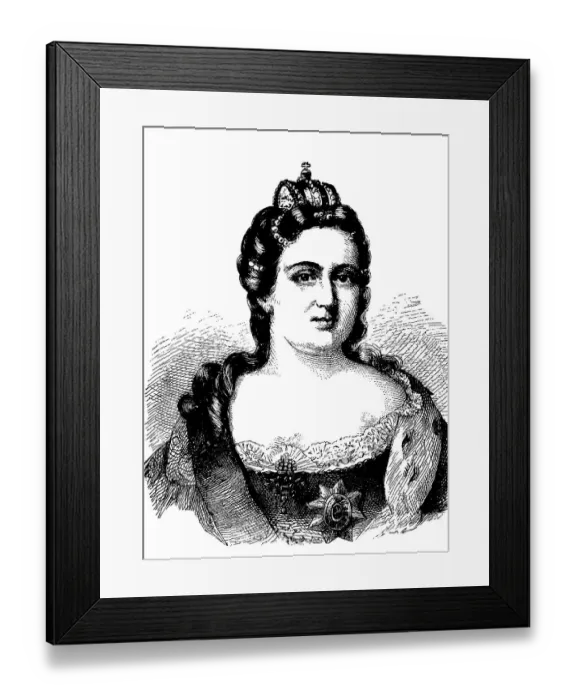 Framed Print : Catherine I of Russia, 1684 - 1727