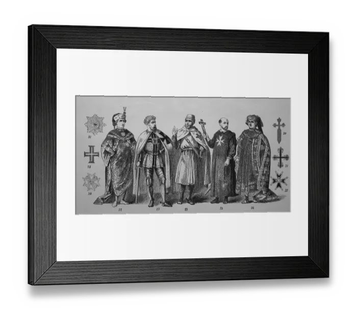 Framed Print : Spiritual knights, orders of monks: Stephen's Order Framed Print : Spiritual knights, orders of monks: Stephen's Order