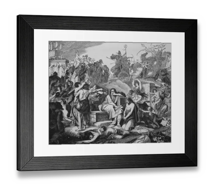 Framed Print : Exodus of the Jews from Babylon