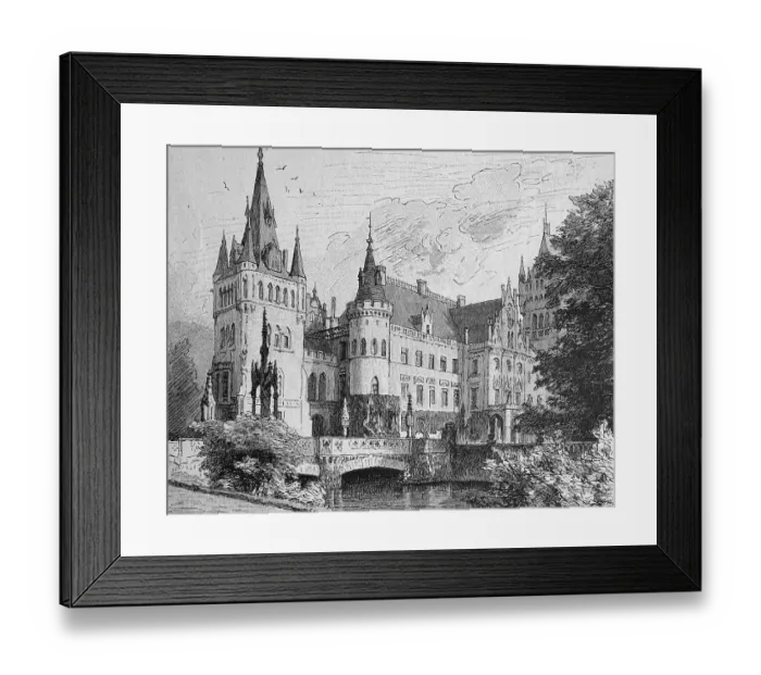 Framed Print : Koppitz castle, today Kopice, Brzeg district