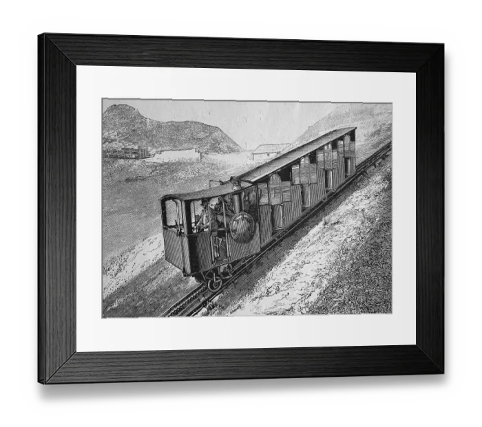 Framed Print : The Pilatusbahn railway, Switzerland Framed Print : The Pilatusbahn railway, Switzerland