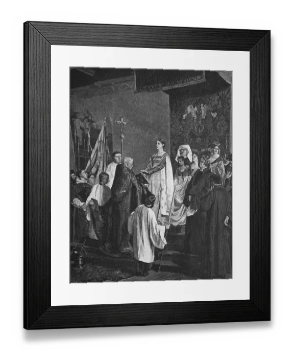 Framed Print : Historical engraving, Mary of Burgundy